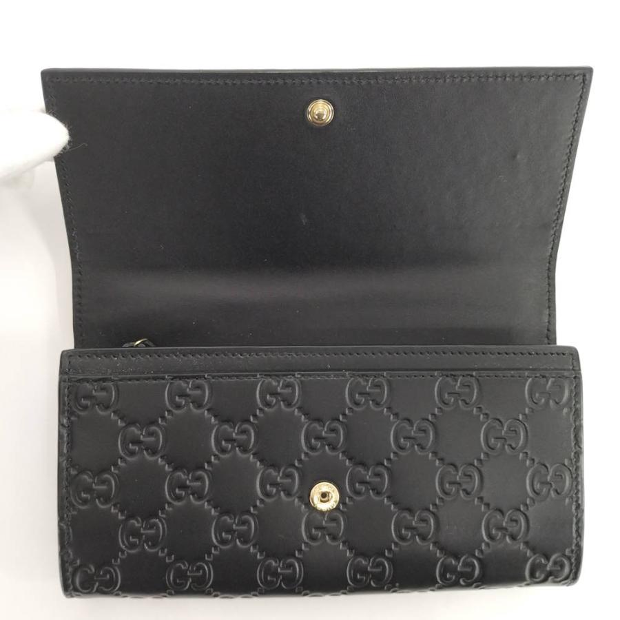 GUCCI（グッチ） 長財布 グッチシマ レザー ブラック 388679 : JJ