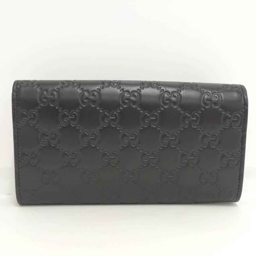 GUCCI（グッチ） 長財布 グッチシマ レザー ブラック 388679 : JJ