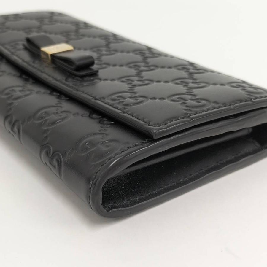 o93　GUCCI　グッチ　長財布　ブラック　グッチシマ　レザー o93 GUCCI グッチ 長財布 ブラック グッチシマ レザー GUCCI（グッチ