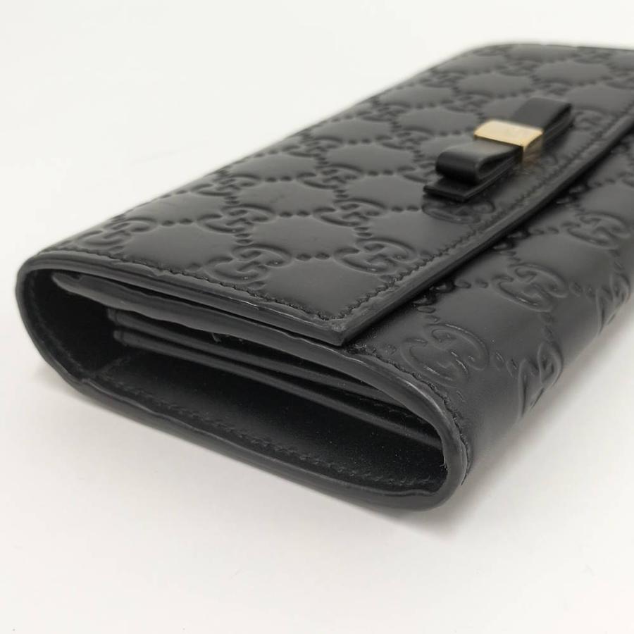 GUCCI（グッチ） 長財布 グッチシマ レザー ブラック 388679 : JJ