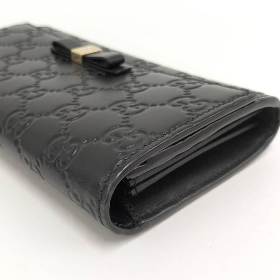 GUCCI（グッチ） 長財布 グッチシマ レザー ブラック 388679 : JJ