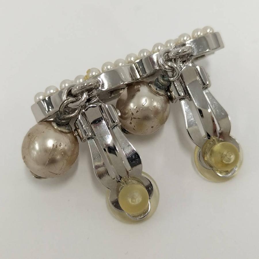 CHANEL（シャネル） イヤリング CC×パール メッキ シルバー 05V : JJ 