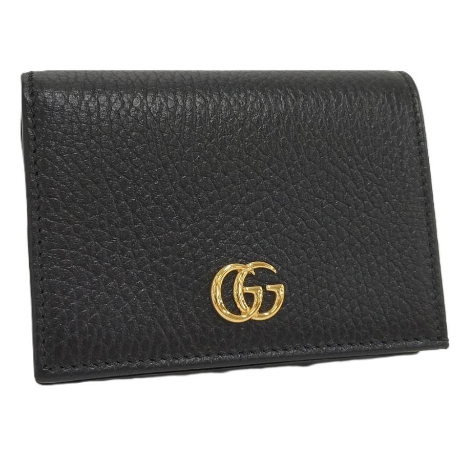 GUCCI（グッチ） コンパクトウォレット GGマーモント レザー ブラック