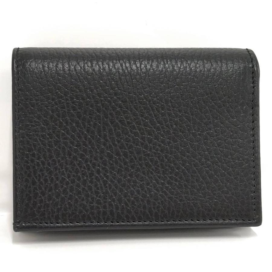 GUCCI（グッチ） コンパクトウォレット GGマーモント レザー ブラック
