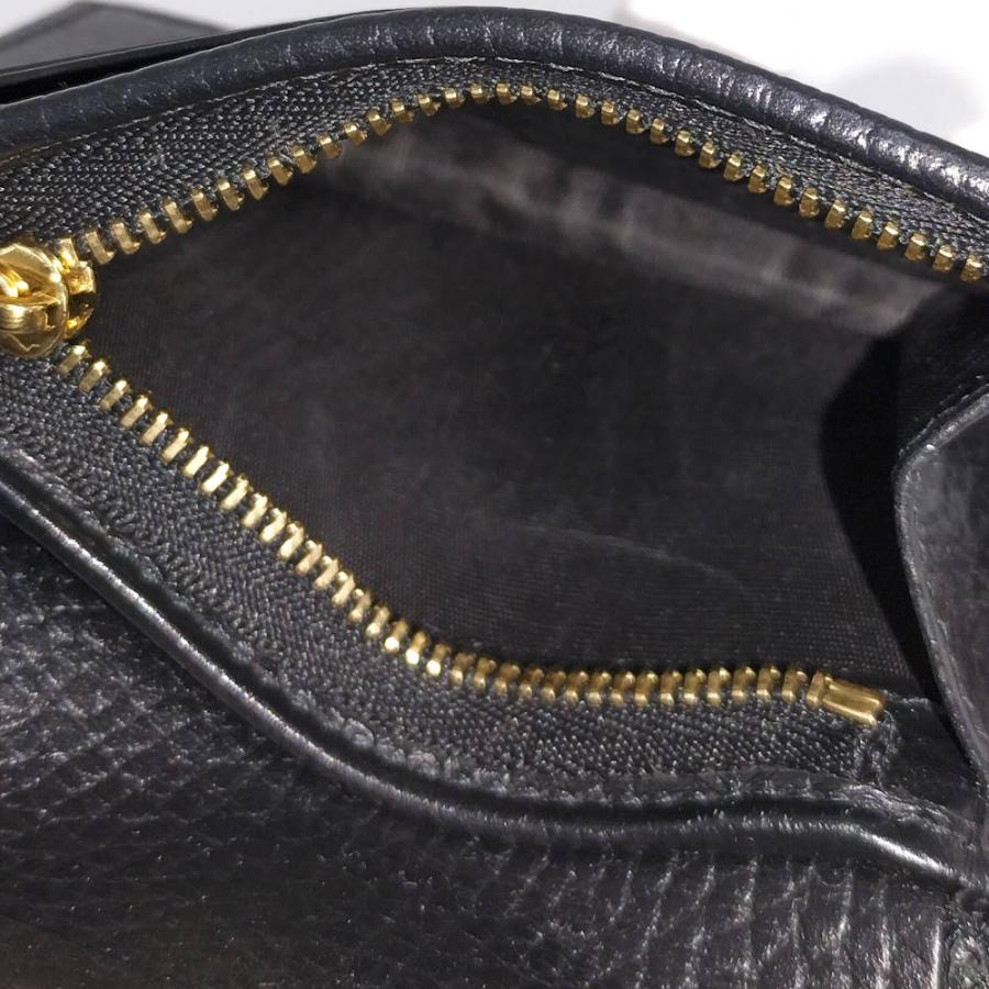 GUCCI（グッチ） コンパクトウォレット GGマーモント レザー ブラック