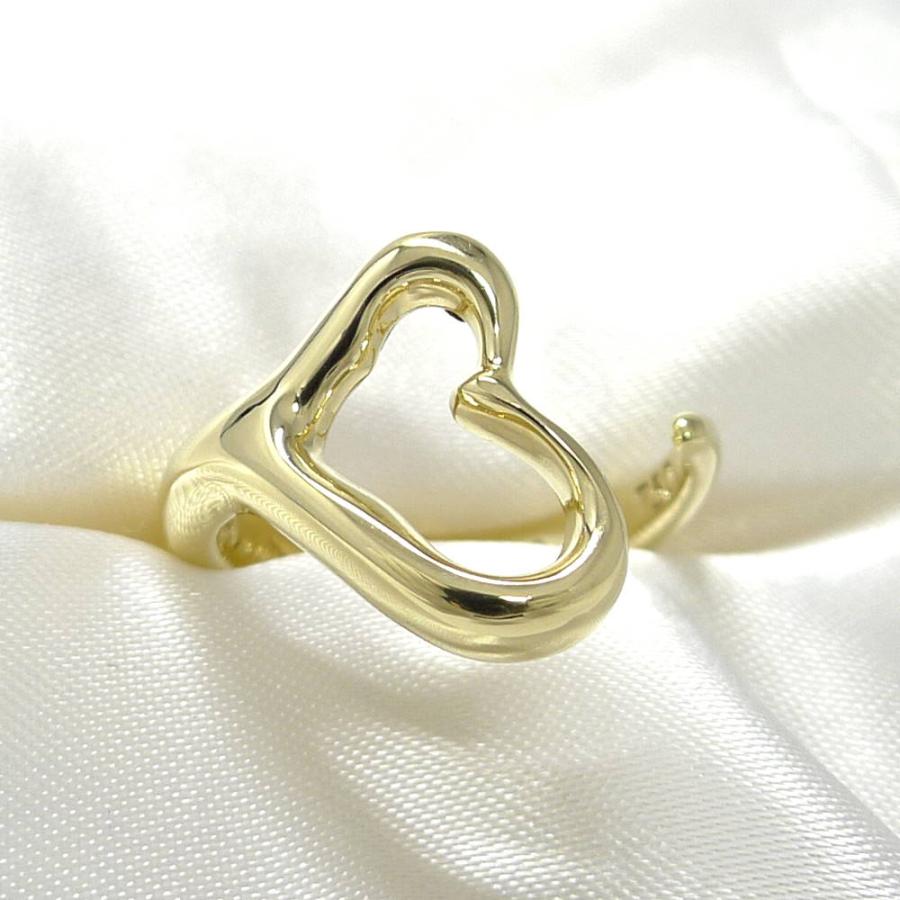 ティファニー Tiffany&Co. オープンハート 7mm K18 An750 TIFFANY&Co.（ティファニー） Tiffany オープンハート リング 750 K18