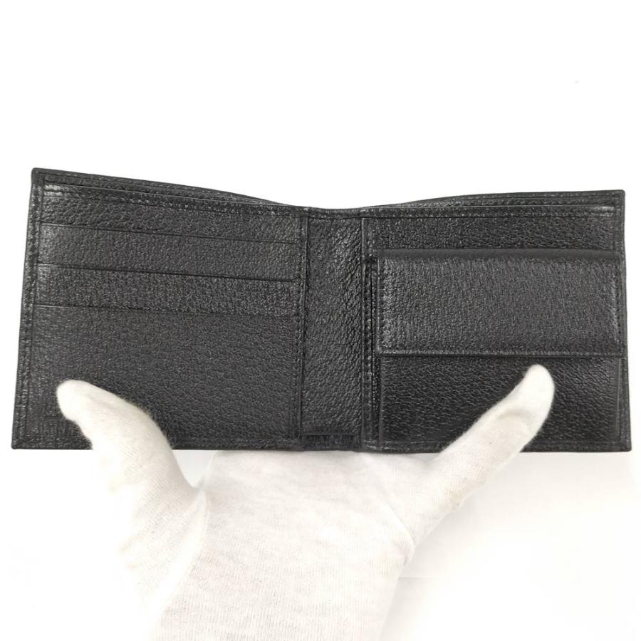 GUCCI（グッチ） 二つ折り財布 レザー ブラック 138081 : JJ