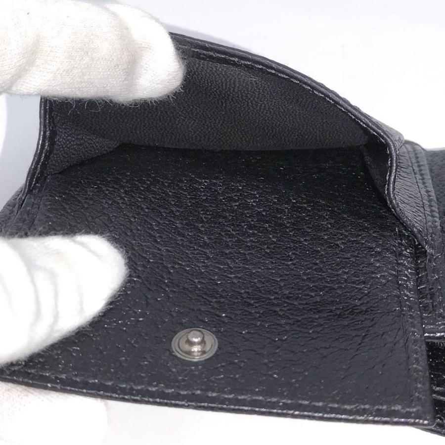GUCCI（グッチ） 二つ折り財布 レザー ブラック 138081 : JJ