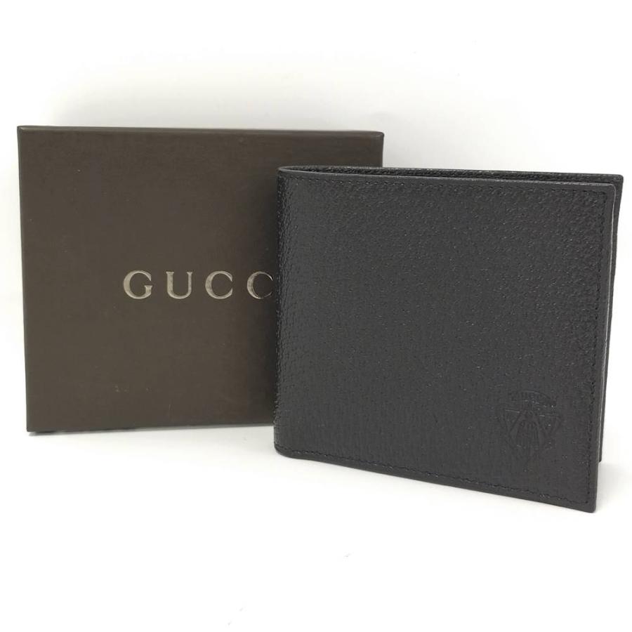 GUCCI 二つ折り財布 レザー ブラック 138081 GUCCI（グッチ） 二つ折り財布 レザー ブラック 138081 : JJ