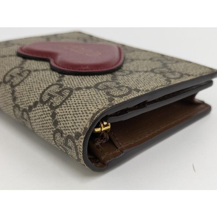 GUCCI（グッチ） 二つ折り財布 ハートモチーフ GGスプリーム 648848