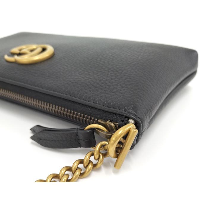 GUCCI（グッチ） チェーンショルダーバッグ レザー ブラック 779795