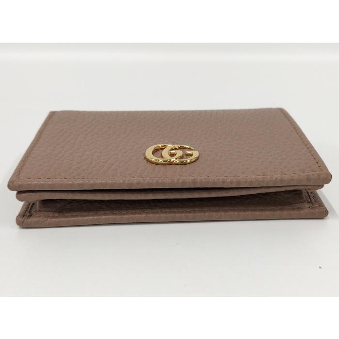 GUCCI（グッチ） 二つ折り財布 GGマーモント レザー ピンク系 456126