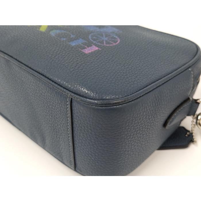 COACH（コーチ） ショルダーバッグ レザー ブルー マルチカラー F76767