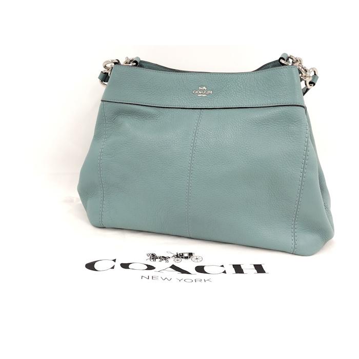 COACH（コーチ） ショルダーバッグ レザー ライトブルー F28997 : JJ