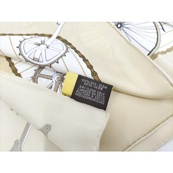 HERMES（エルメス） スカーフ カレ90 LES BECANES 自転車 モチーフ