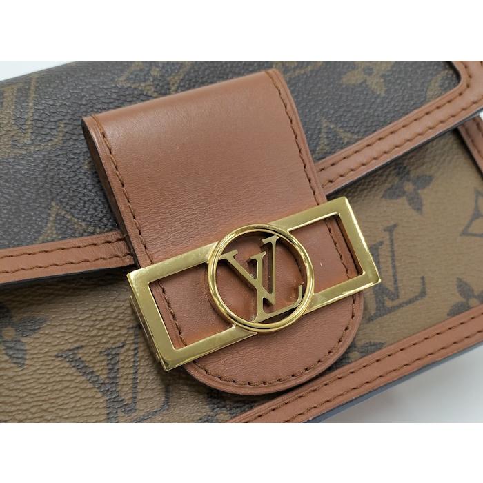 LOUIS VUITTON ルイ・ヴィトン バッグ ポルトフォイユ・ドーフィーヌ モノグラム・リバース ﾊﾞｯｸﾞ M68746 ショルダーバッグ
 モノグラムキャンバス /リバース ブラウン レディース【中古】 LOUIS VUITTON ルイ・ヴィトン ポルトフォイユ•ドーフィーヌ バッグ