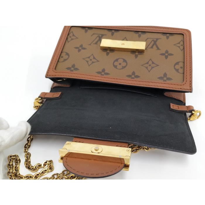 LOUIS VUITTON ルイ・ヴィトン バッグ ポルトフォイユ・ドーフィーヌ モノグラム・リバース ﾊﾞｯｸﾞ M68746 ショルダーバッグ
 モノグラムキャンバス /リバース ブラウン レディース【中古】 LOUIS VUITTON（ルイ・ヴィトン） ポルトフォイユドーフィーヌ