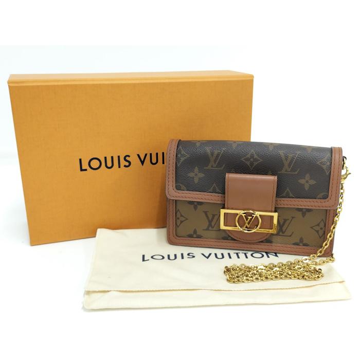 LOUIS VUITTON ルイ・ヴィトン バッグ ポルトフォイユ・ドーフィーヌ モノグラム・リバース ﾊﾞｯｸﾞ M68746 ショルダーバッグ
 モノグラムキャンバス /リバース ブラウン レディース【中古】 ポルトフォイユ・ドーフィーヌ その他キャンバス｜ルイ・ヴィトン 公式