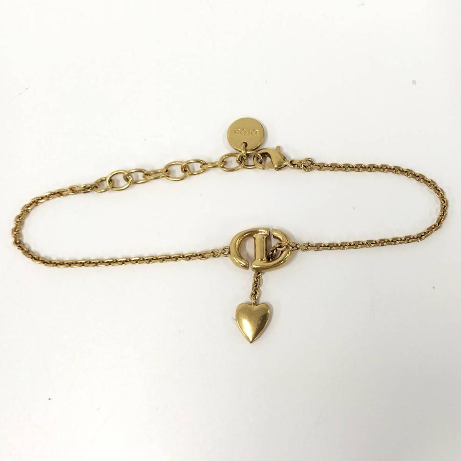 DIOR ディオール 金メッキ　ネックレス　ブレスレット　セット Christian Dior ブレスレット ラインストーン メッキ ゴールド