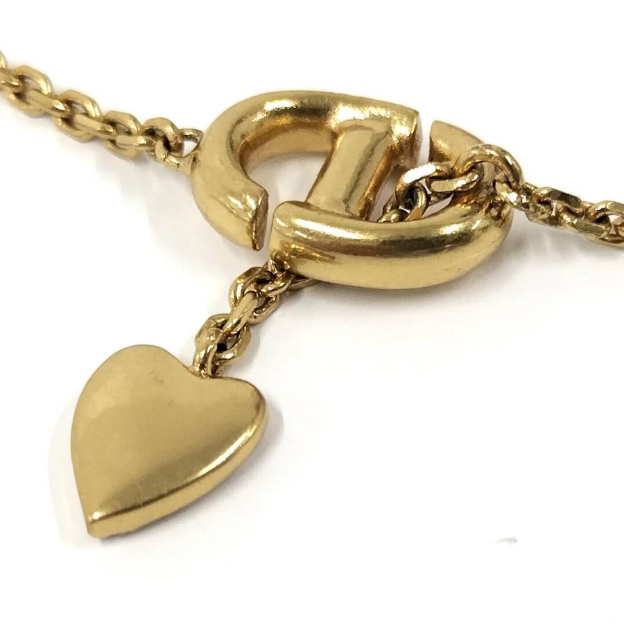 Christian Dior ブレスレット ラインストーン メッキ ゴールド