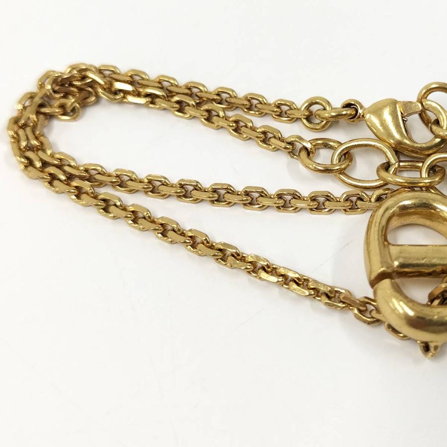 Christian Dior ブレスレット ラインストーン メッキ ゴールド