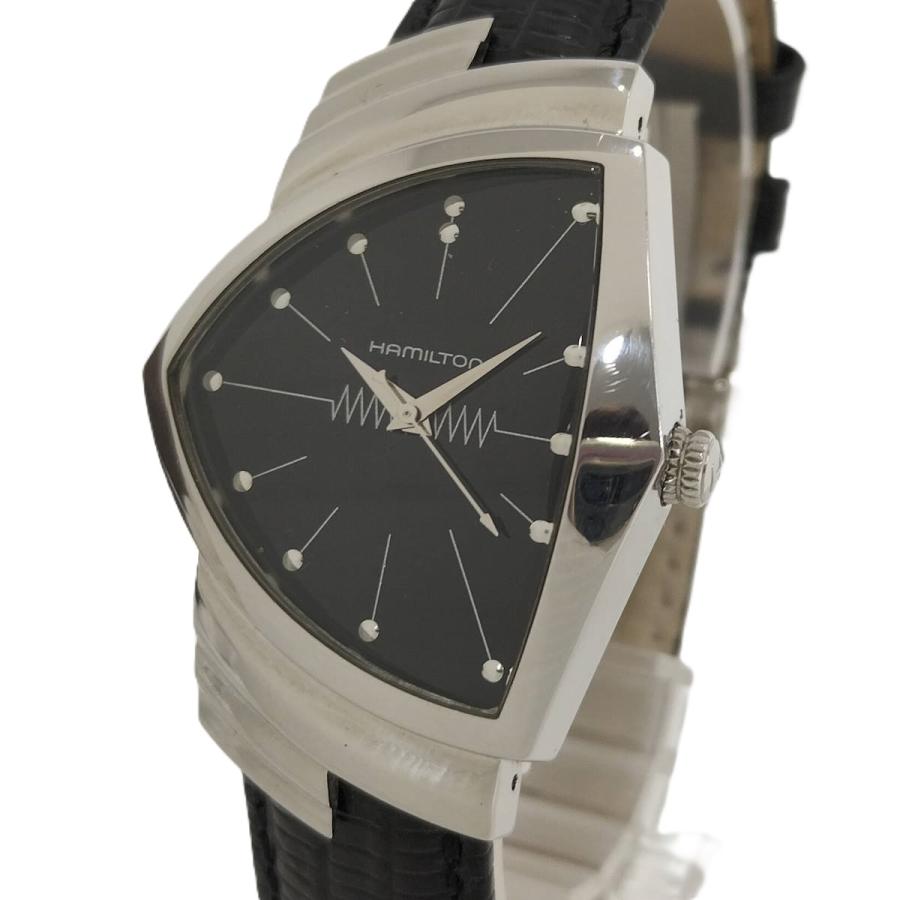 HAMILTON（ハミルトン） ベンチュラ メンズ腕時計 クオーツ SS レザー