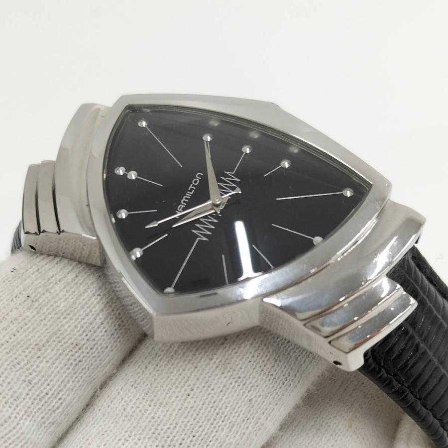 HAMILTON（ハミルトン） ベンチュラ メンズ腕時計 クオーツ SS レザー