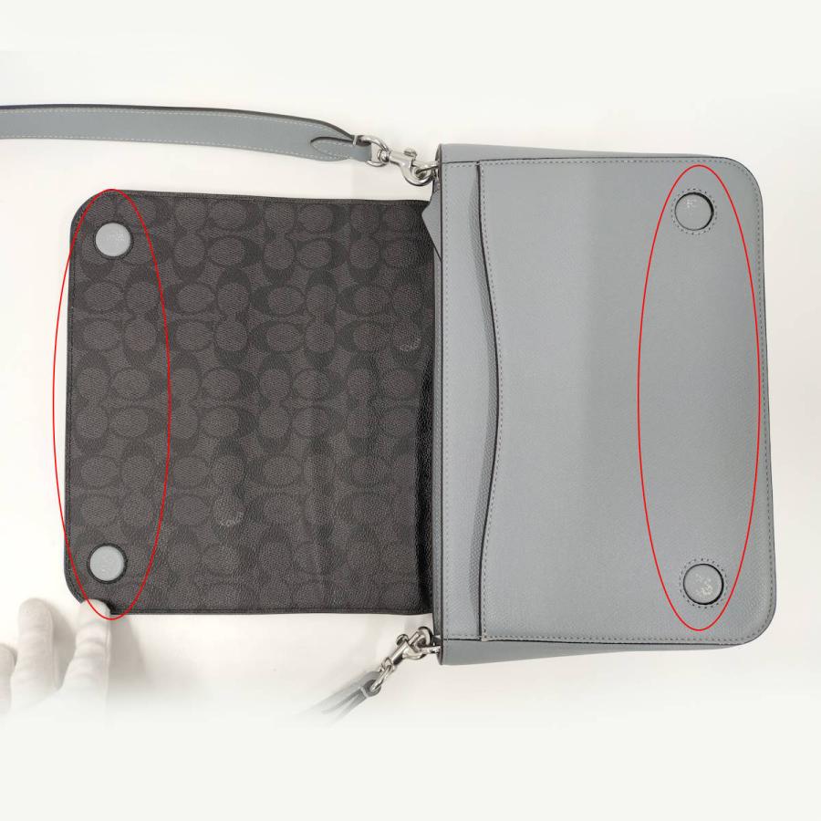 最終価格　COACH ショルダーバッグ COACH（コーチ） ショルダーバッグ レザー アイスブルー CJ843 : JJ