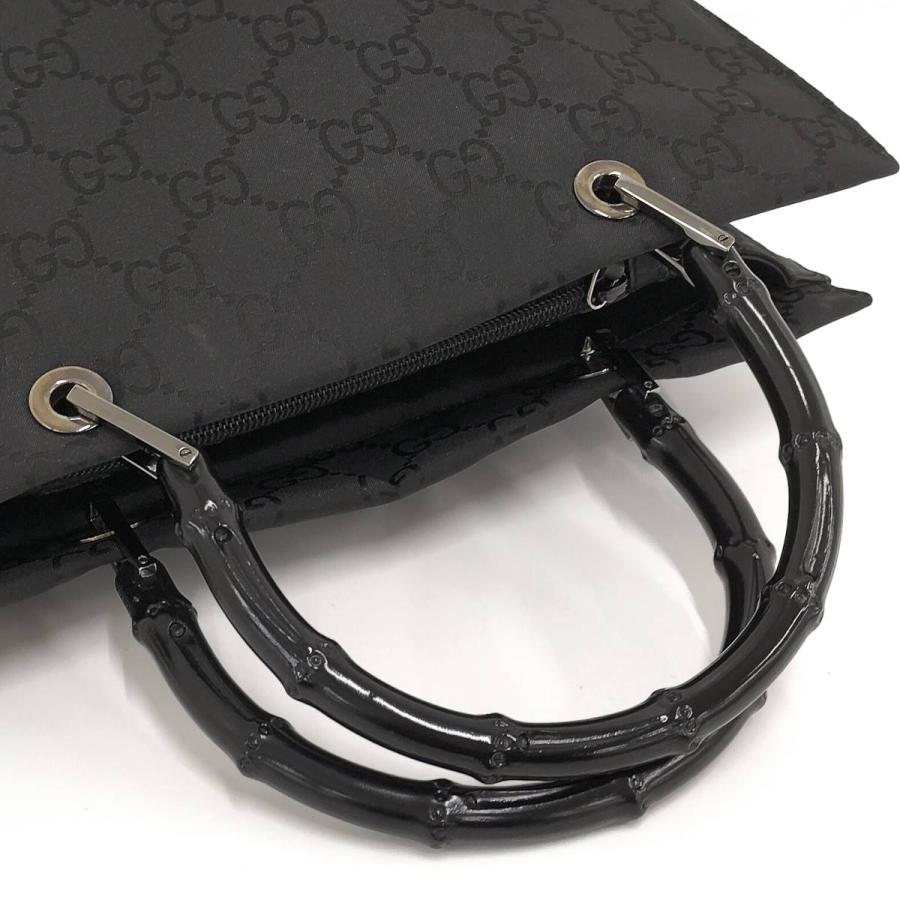 GUCCI（グッチ） バンブー トートバッグ ナイロン ブラック 002.1010