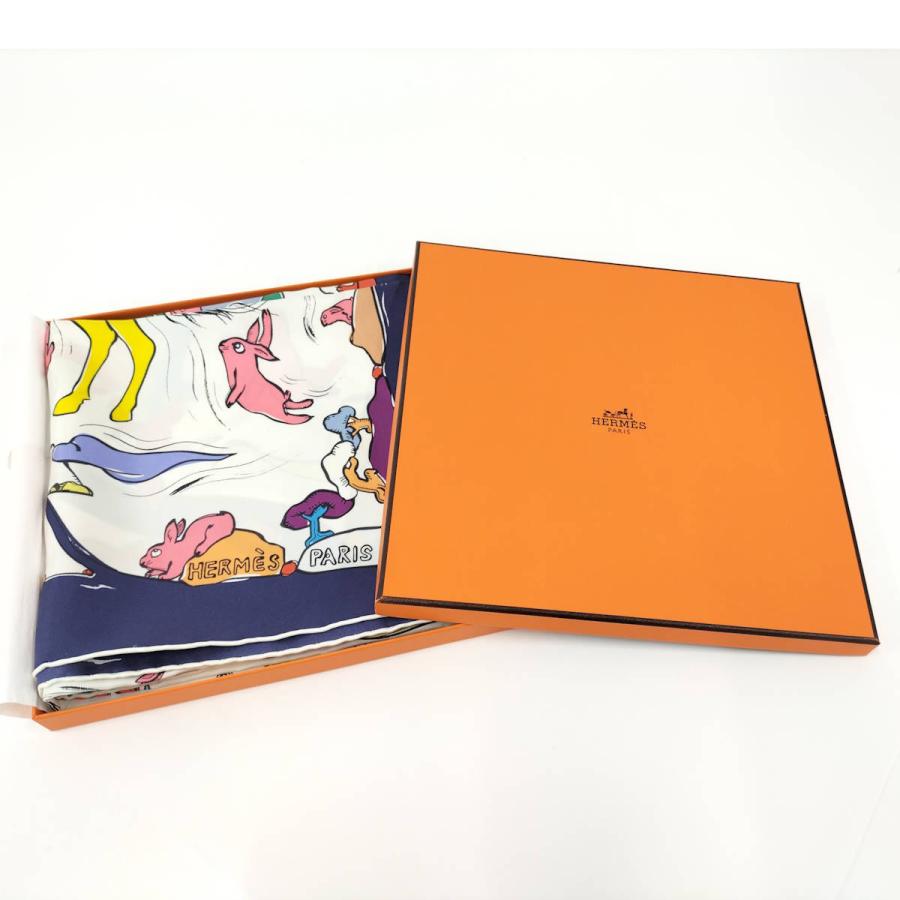 エルメス HERMES スカーフ カレ90 千と一のウサギ シルク HERMES（エルメス） スカーフ カレ90 千と一のウサギ : JJコレクション