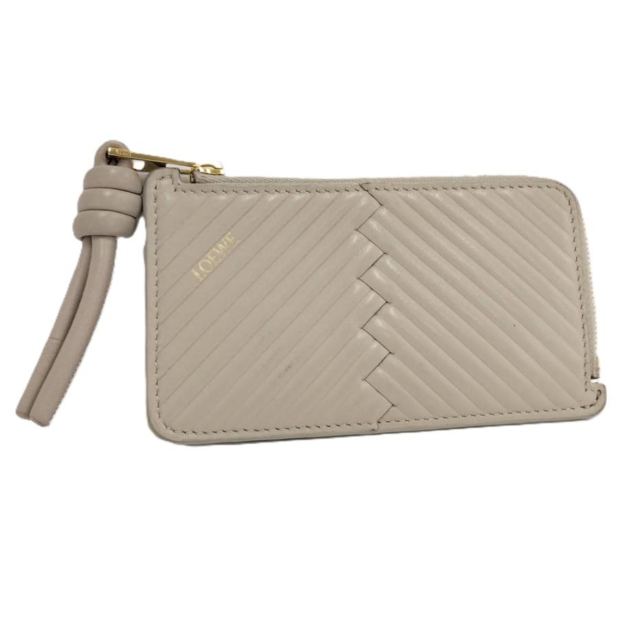 LOEWE（ロエベ） 財布 フラグメントケース ロゴ レザー ベージュ : JJ