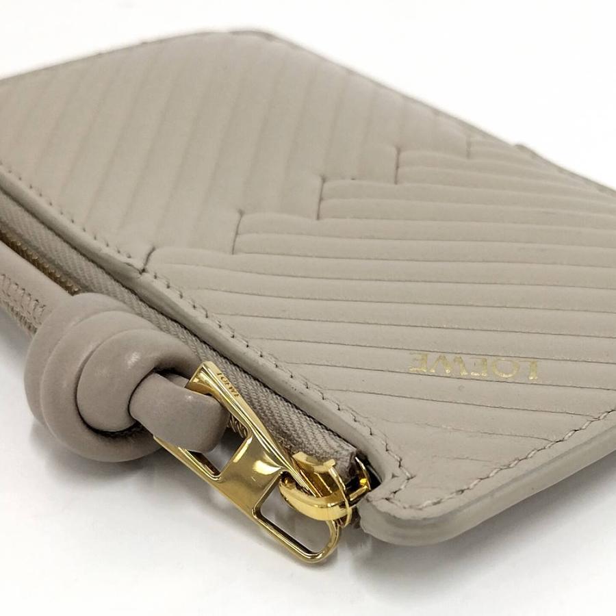LOEWE（ロエベ） 財布 フラグメントケース ロゴ レザー ベージュ : JJ