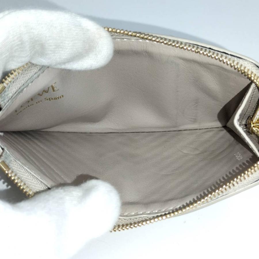 LOEWE（ロエベ） 財布 フラグメントケース ロゴ レザー ベージュ : JJ