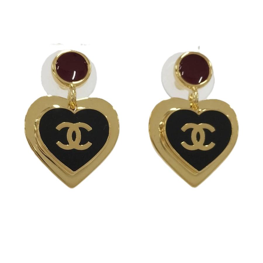 CHANEL（シャネル） ピアス ハート ココマーク メッキ ゴールド I26P