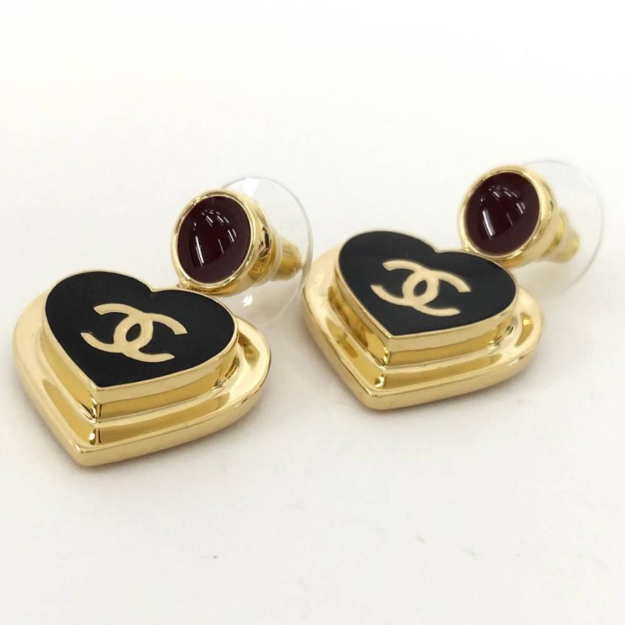 CHANEL（シャネル） ピアス ハート ココマーク メッキ ゴールド I26P