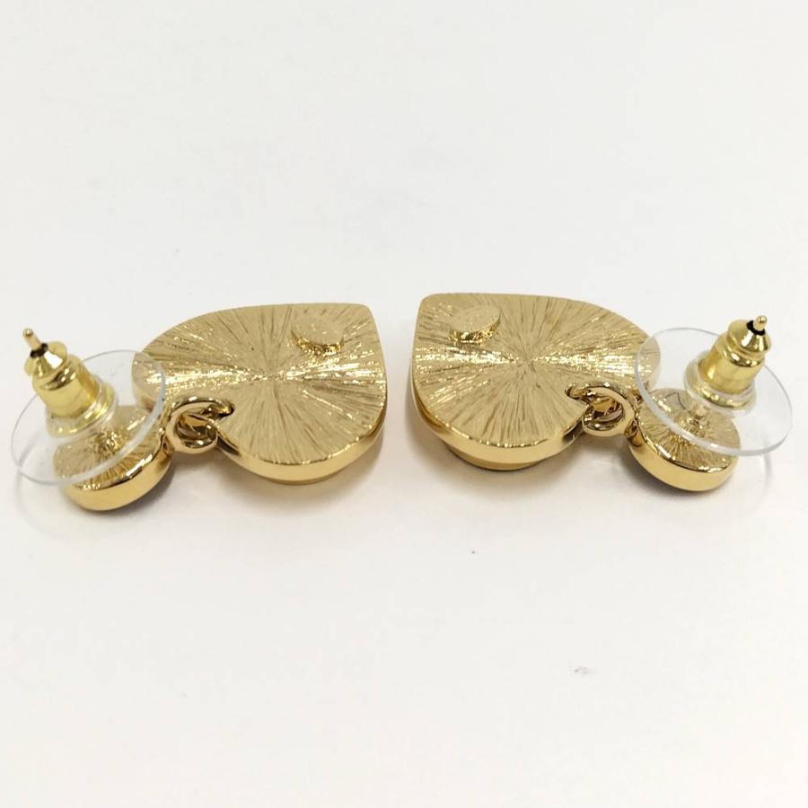 CHANEL（シャネル） ピアス ハート ココマーク メッキ ゴールド I26P