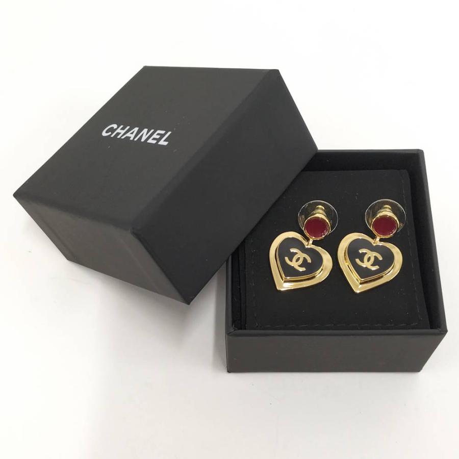 CHANEL（シャネル） ピアス ハート ココマーク メッキ ゴールド I26P