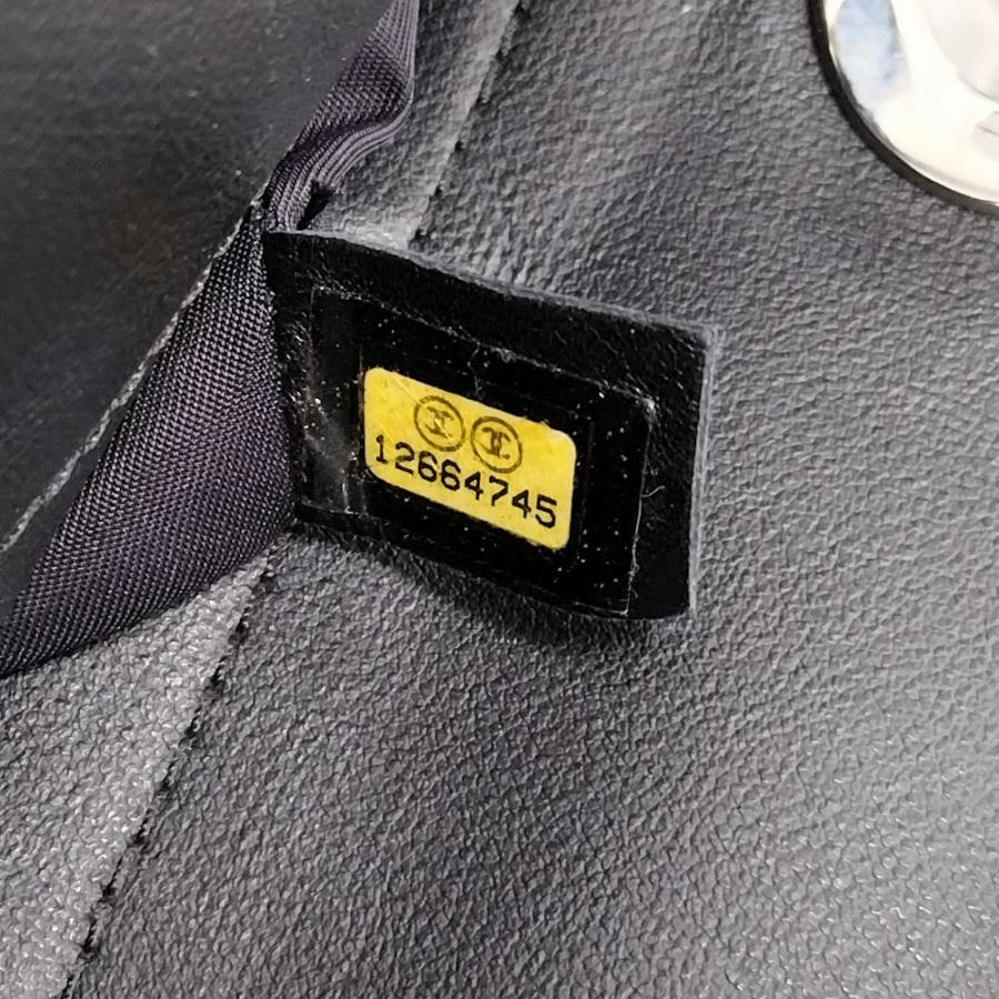 CHANEL パリビアリッツ トートPM トートバッグ レザー ブラック A34208の画像