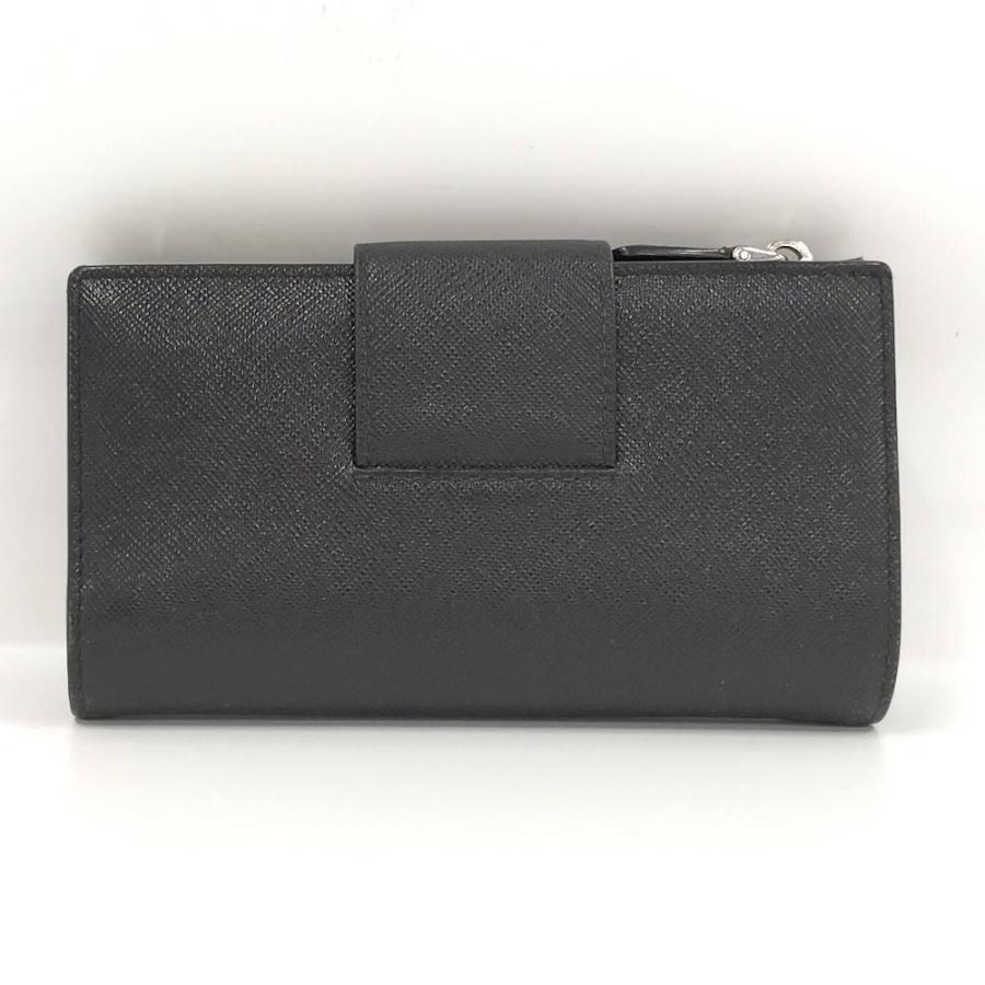 プラダブラック二つ折り財布　1ML005 PRADA（プラダ） 二つ折り財布 レザー ブラック 1ML005 : JJ