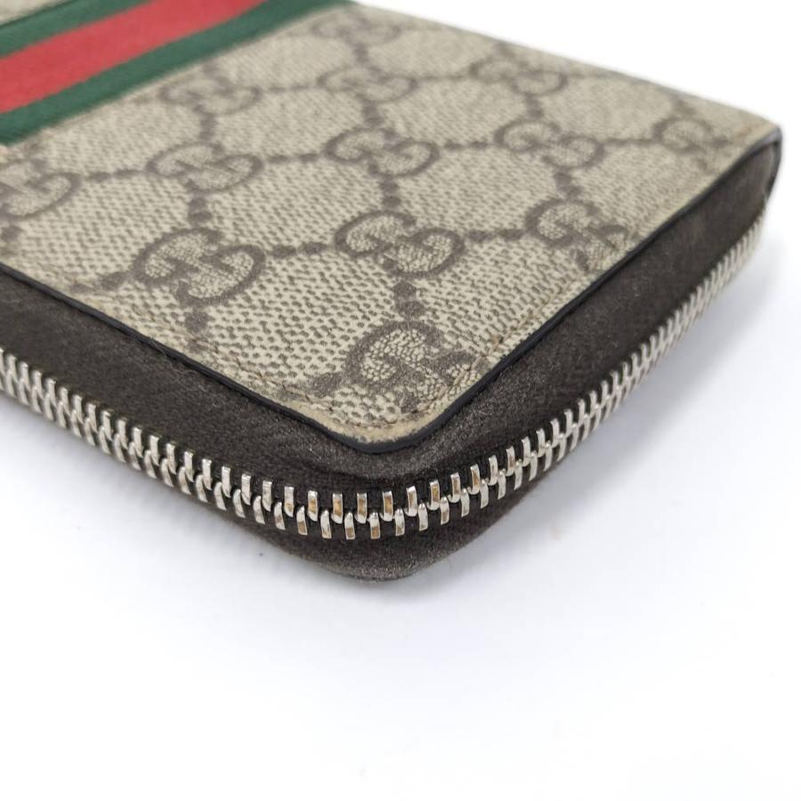 GUCCI（グッチ） シェリーライン ラウンドファスナー長財布 PVC