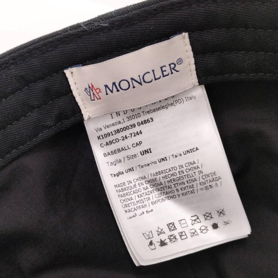 MONCLER（モンクレール） キャップ サイズ：UNI コットン100% ブラック