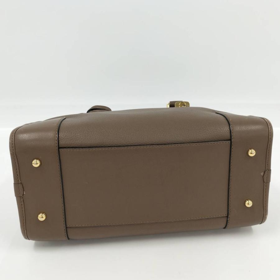 LOEWE（ロエベ） アマソナ28 ハンドバッグ アナグラム レザー ブラウン 