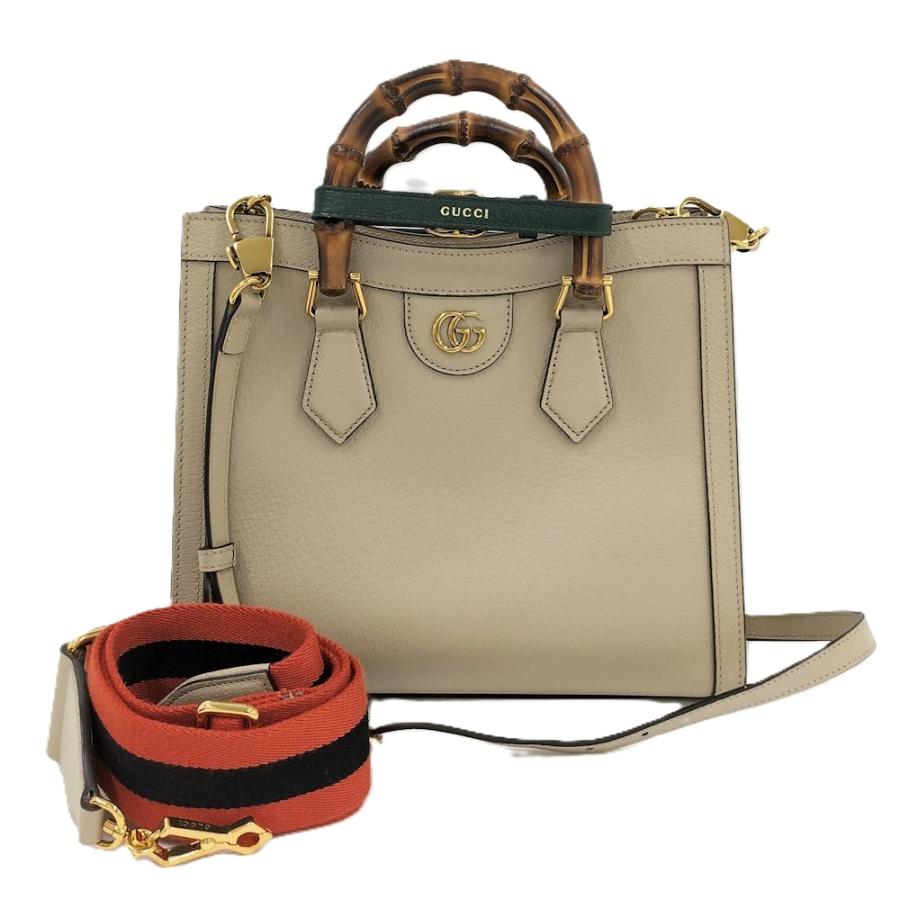 GUCCI ダイアナ 2wayショルダーバッグ　トートバッグ GUCCI（グッチ） ダイアナ ミディアムトート 2WAYバッグ レザー