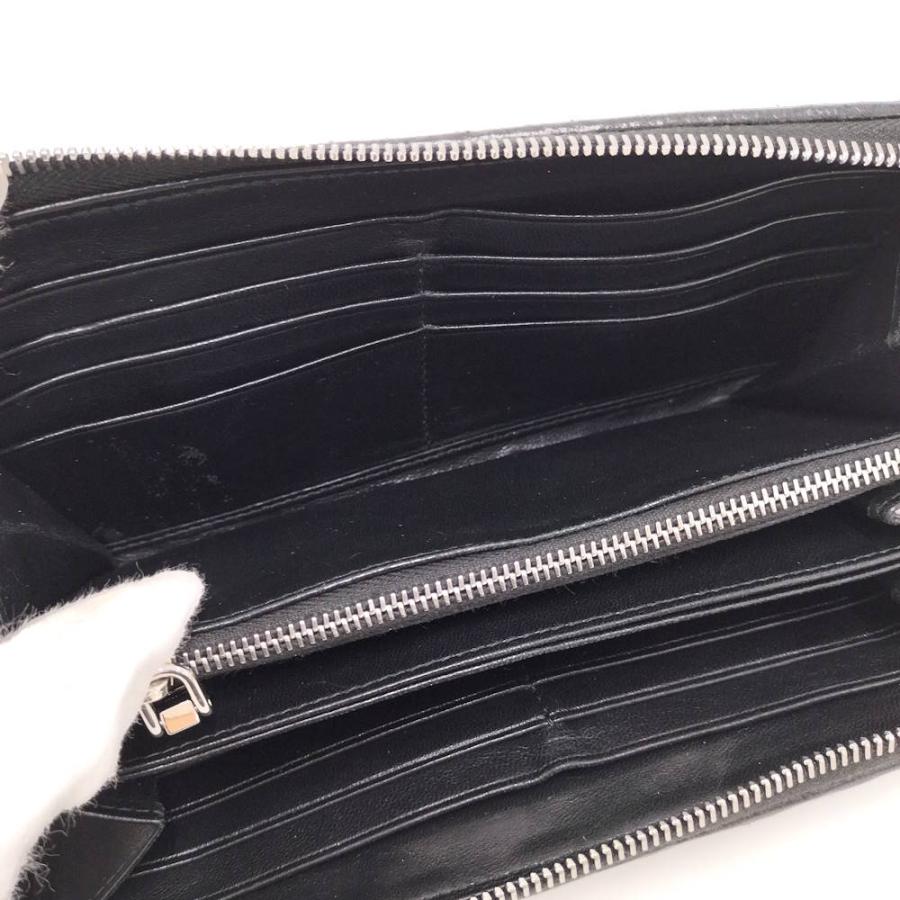 miu miu（ミュウミュウ） ラウンドファスナー長財布 マテラッセ レザー