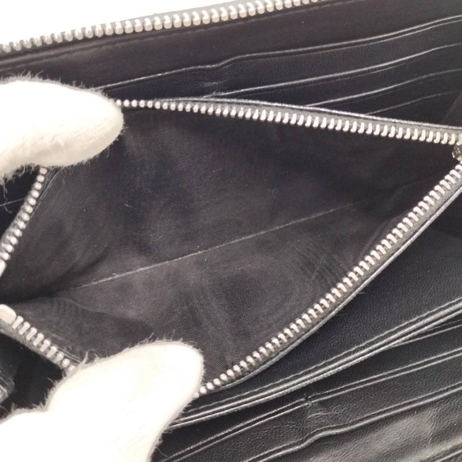 miu miu（ミュウミュウ） ラウンドファスナー長財布 マテラッセ レザー