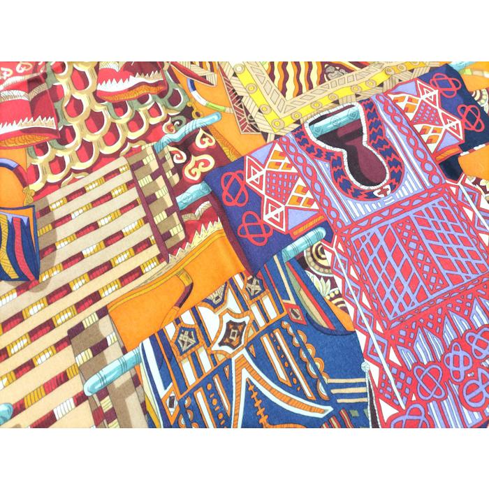 HERMES（エルメス） カレ140 スカーフ VOYAGE EN ETOFFES 世界の布地を