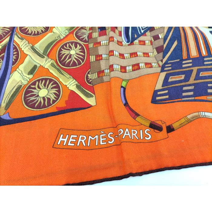 HERMES カレ140 スカーフ VOYAGE EN ETOFFES 世界の布地を巡る旅