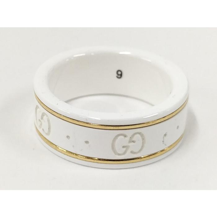 GUCCI（グッチ） アイコンリング セラミック 750YG K18YG イエロー