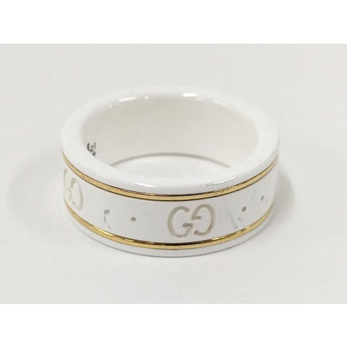GUCCI（グッチ） アイコンリング セラミック 750YG K18YG イエロー