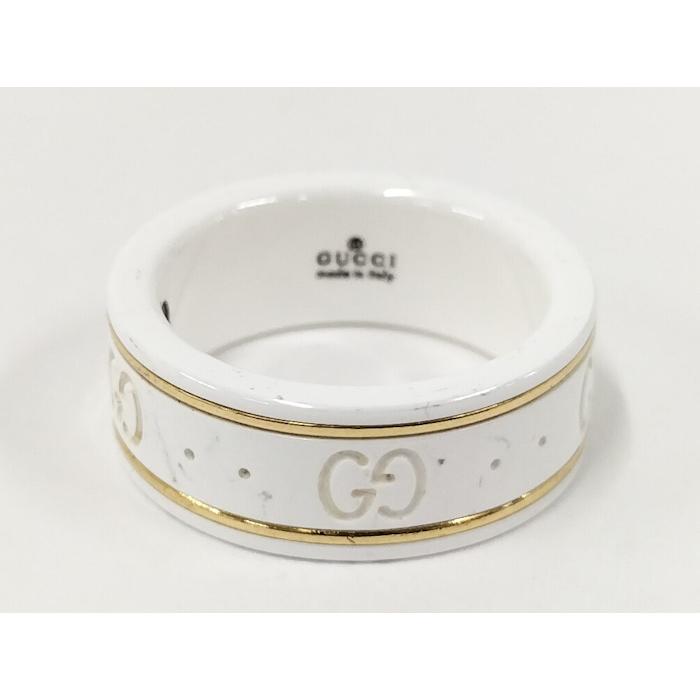 GUCCI（グッチ） アイコンリング セラミック 750YG K18YG イエロー